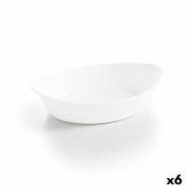 Serving Platter Luminarc Smart Cuisine Oval White Glass 25 x 15 cm (6 Units)