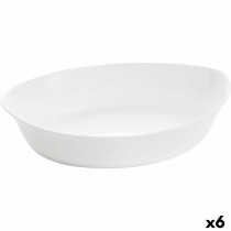 Kochschüssel Luminarc Smart Cuisine Oval 32 x 20 cm Weiß Glas (6 Stück)