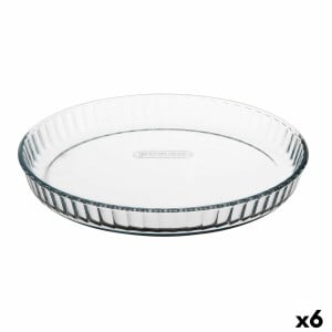 Moule à gâteaux Pyrex Classic Vidrio Transparent verre Plat Rond 27,7 x 27,7 x 3,5 cm 6 Unités