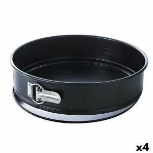 Moule amovible Pyrex Magic Rond Noir 20 cm Métal 4 Unités