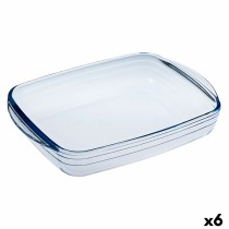 rechteckige Backform Ô Cuisine Ocuisine Vidrio Durchsichtig Glas 23 x 15 x 5 cm rechteckig (6 Stück)