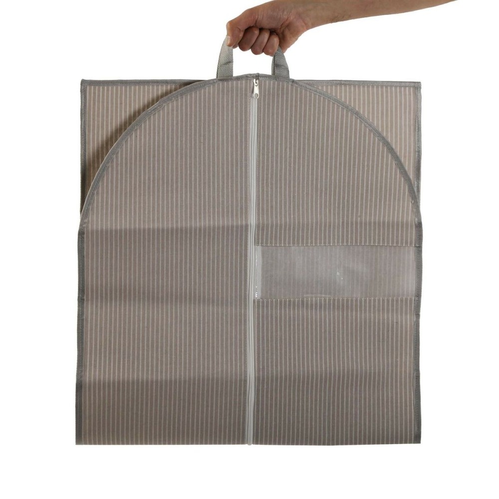 Kleidersack Versa Streifen Beige 135 x 60 cm