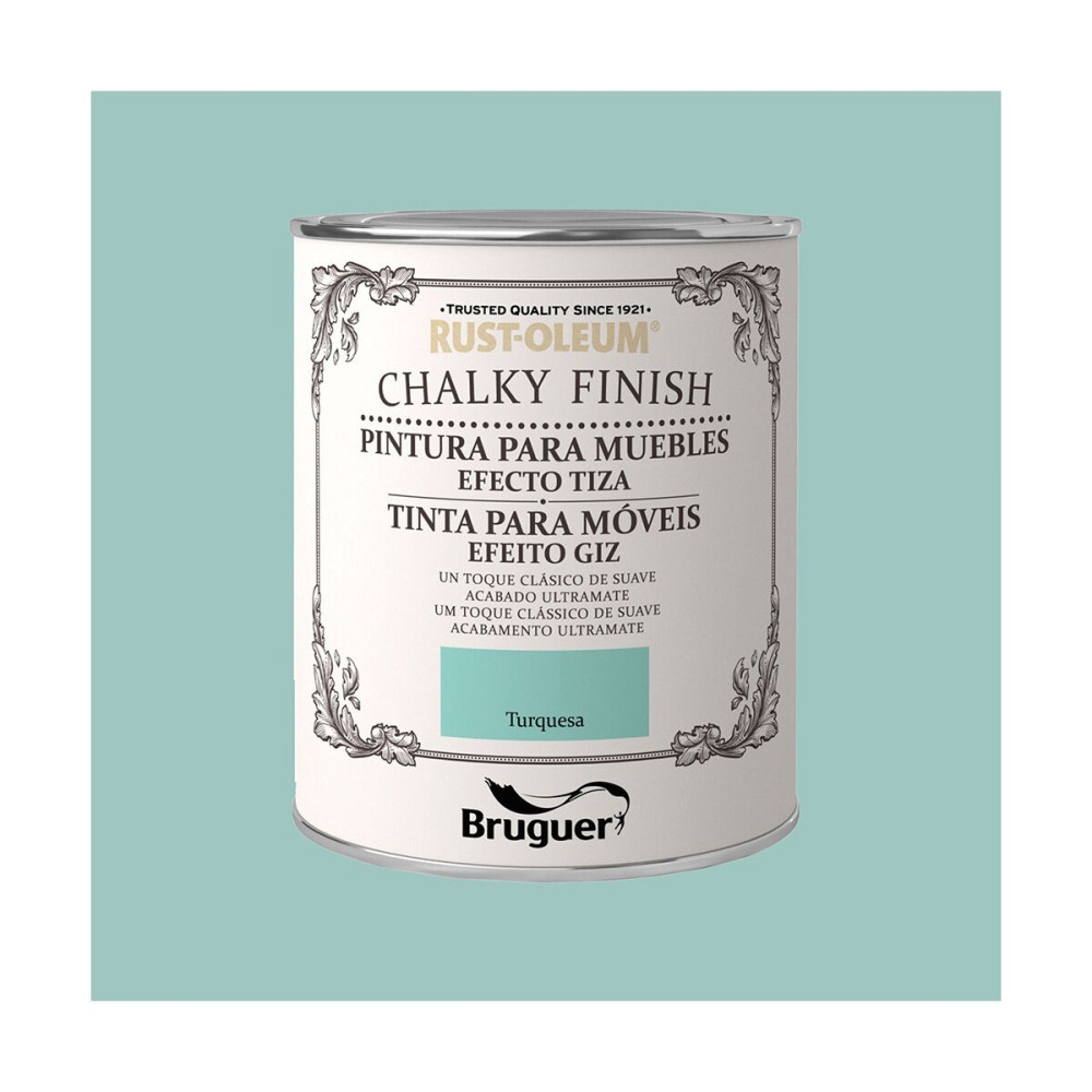 Peinture Bruguer Chalky Finish Turquoise 750 ml