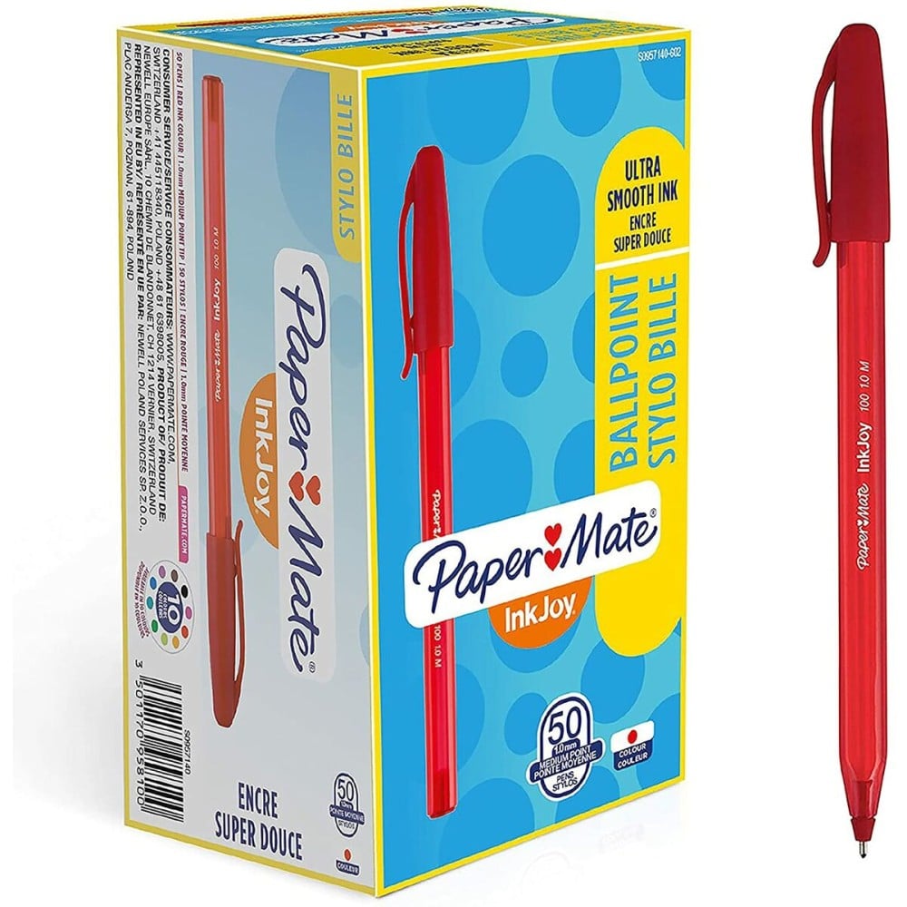 Pen Paper Mate Inkjoy 50 Pieces Red 1 mm (20 Units)