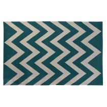 Teppich DKD Home Decor Polyester Zick-Zack zweifarbig 120 x 180 x 2 cm