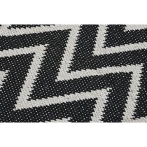 Teppich DKD Home Decor Polyester Zick-Zack zweifarbig 160 x 230 x 1 cm