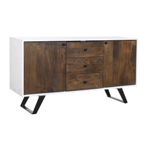 Anrichte DKD Home Decor Weiß Dunkelbraun Mango-Holz 150 x 40 x 80 cm