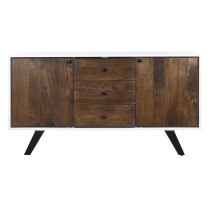 Sideboard DKD Home Decor White Dark brown Mango wood 150 x 40 x 80 cm