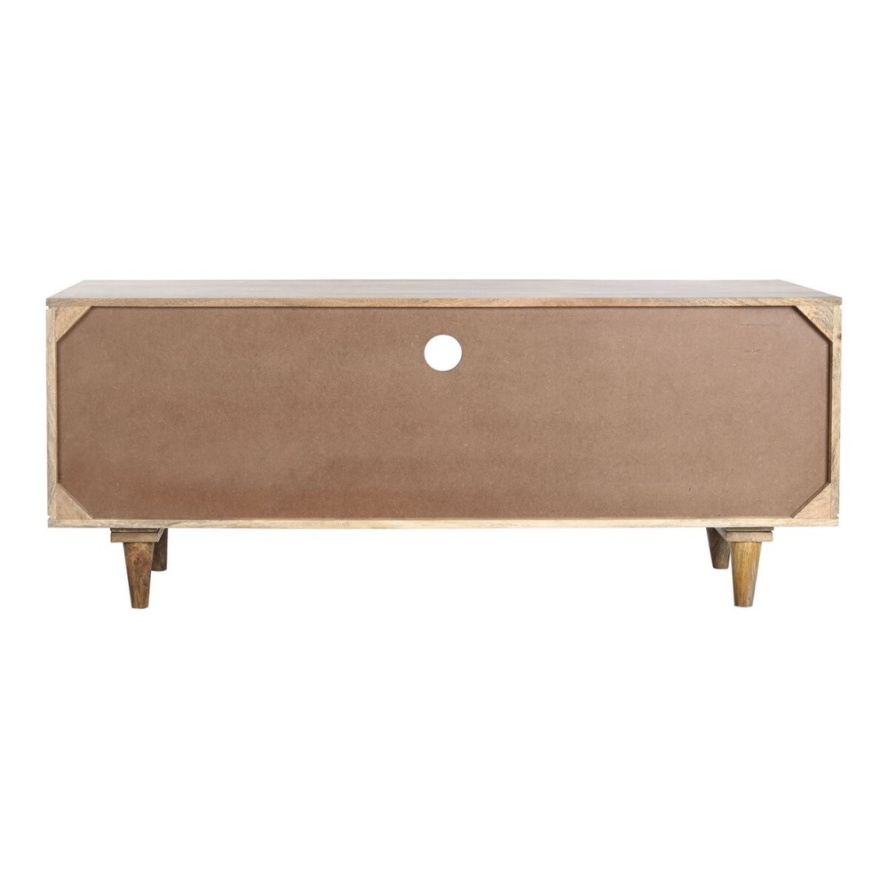 Meubles de télévision DKD Home Decor 135 x 40 x 55 cm Naturel Blanc Bois de manguier