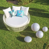 Sun-lounger Dido 160 x 160 x 76 cm Circular White