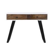 Console DKD Home Decor Métal Blanc Bois de manguier 105 x 35 x 77 cm