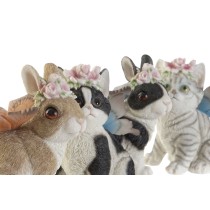 Decorative Figure DKD Home Decor 11 x 13 x 15 cm animals (4 Units)