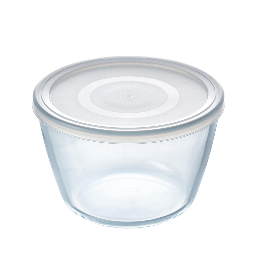 Runde Lunchbox mit Deckel Pyrex Cook & Freeze 1,6 L 17 x 17 x 12 cm Durchsichtig Silikon Glas (4 Stück)