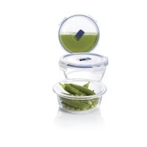 Lunchbox hermetisch Luminarc Pure Box Active 420 ml 12 x 5 cm zweifarbig Glas (6 Stück)