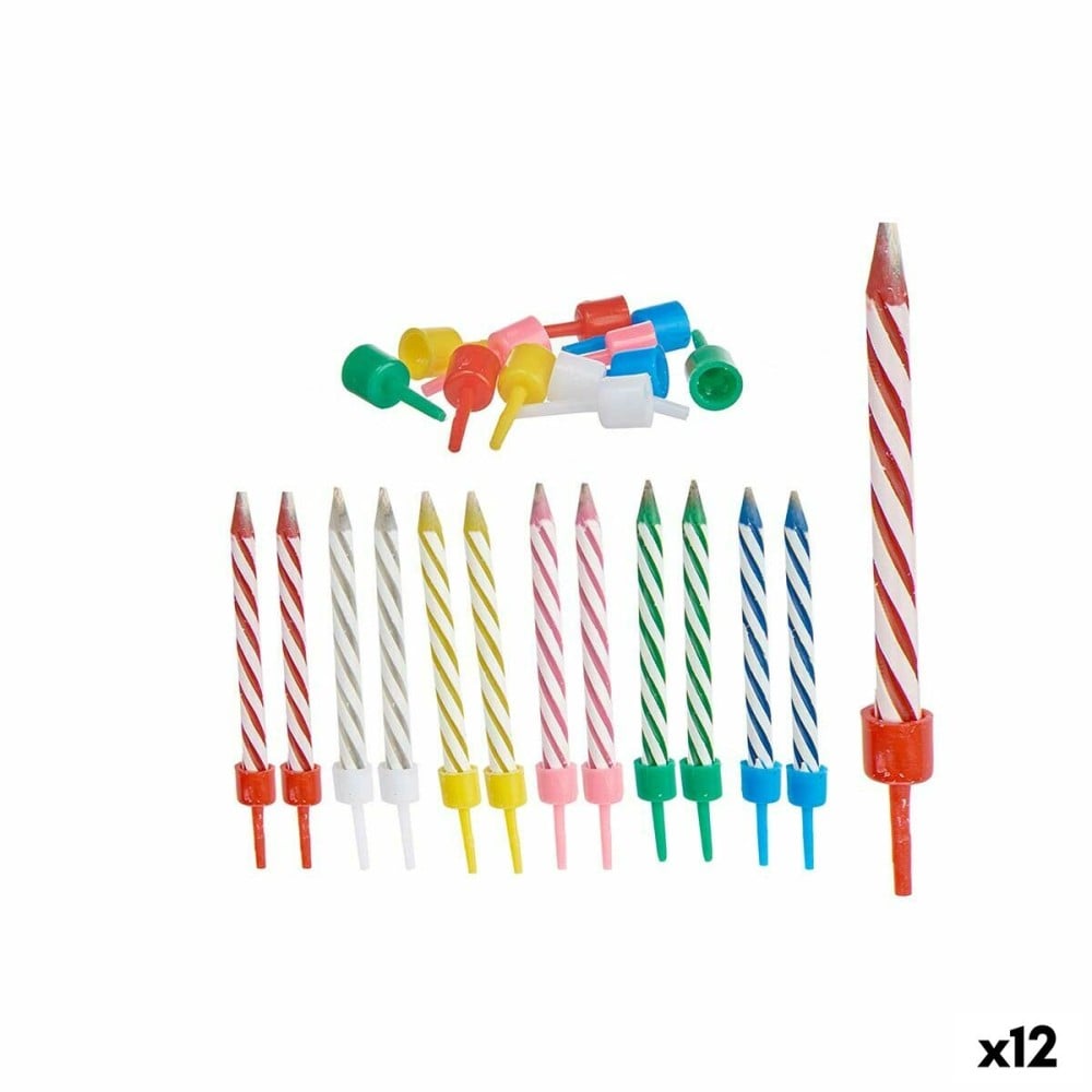 Candle Set Birthday Multicolour (12 Units)