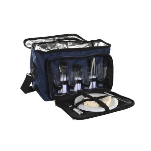 Set de pique-nique DKD Home Decor 43 x 23 x 29 cm Blue marine