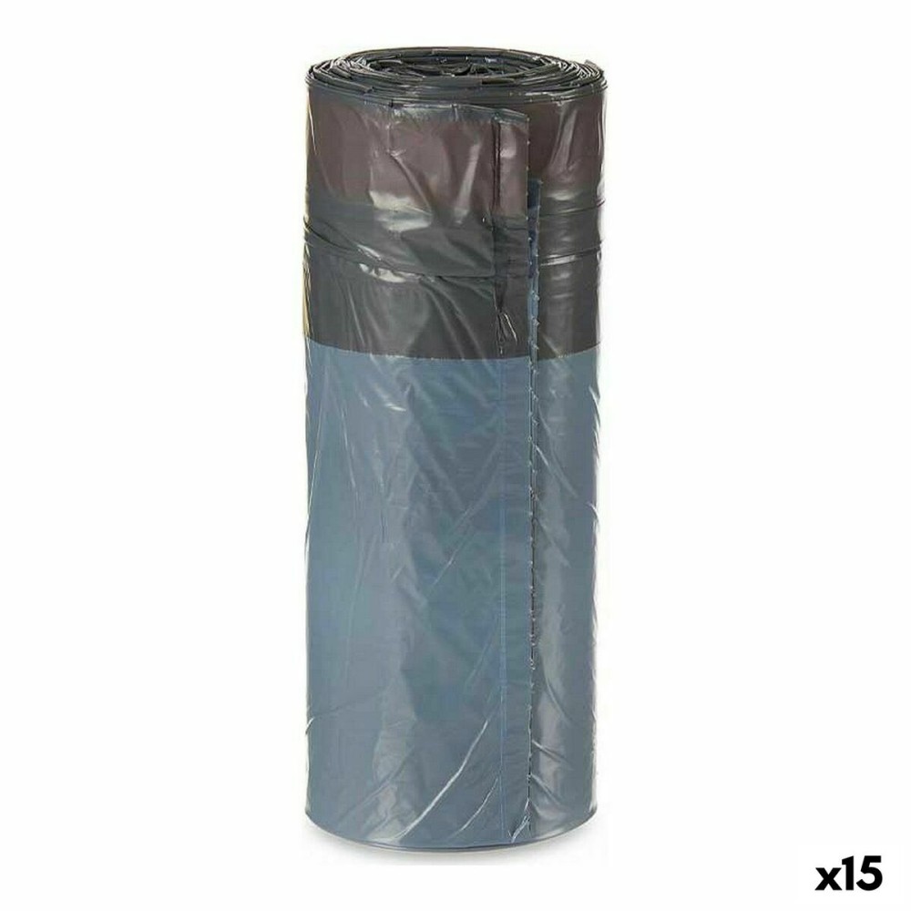 Rubbish Bags Citric Self-closing Grey Polyethylene 30 L 15 Units