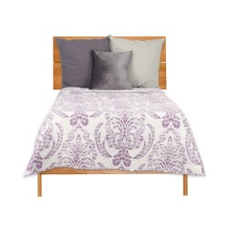 Reversible Bedspread 240 x 260 cm White Purple (6 Units)