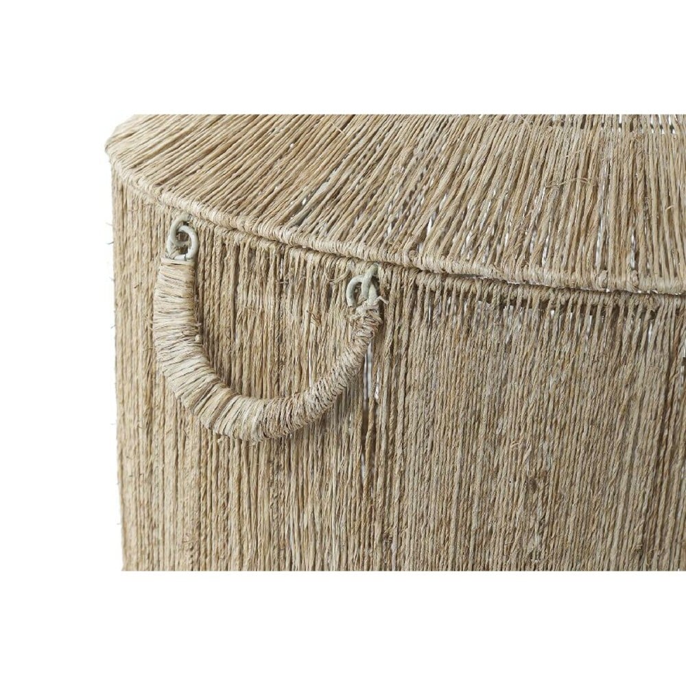 Set de basket DKD Home Decor Marron Multicouleur Naturel Jute Métal Boho 51 x 51 x 48 cm