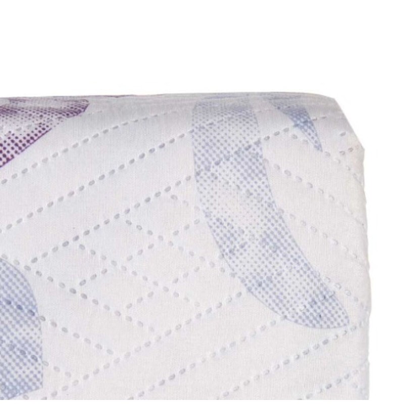 Reversible Bedspread 240 x 260 cm White Purple (6 Units)