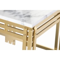 Centre Table DKD Home Decor Metal Aluminium Marble 80 x 40 x 40 cm