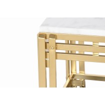 Centre Table DKD Home Decor Metal Aluminium Marble 80 x 40 x 40 cm