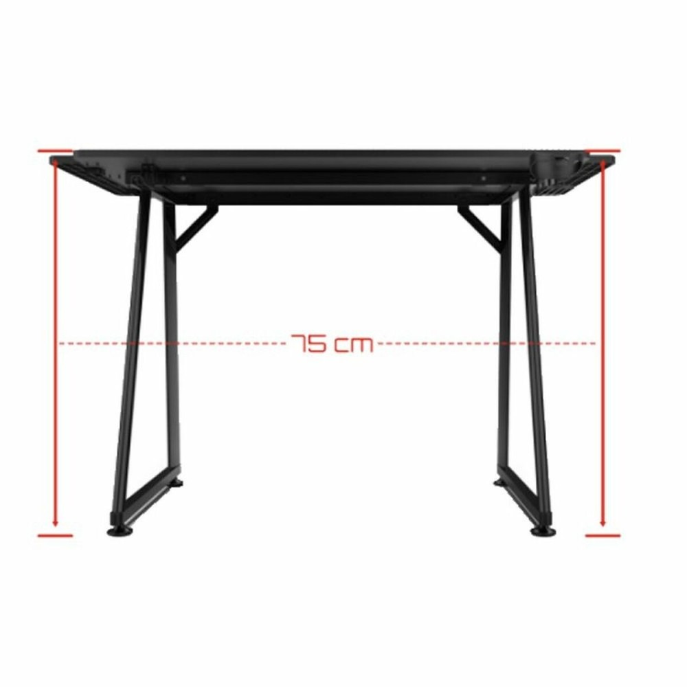 Bureau GAMING DRIFT DRDZ75 Noir Noir/Rouge 100 x 60 cm