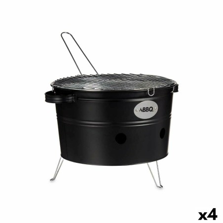 Grill Tragbarer Eisen Zink 35 x 21 x 42 cm (4 Stück)