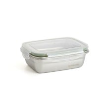 Lunchbox hermetisch Bidasoa Theo 17 x 13 x 6 cm 550 ml Silberfarben Metall (6 Stück)