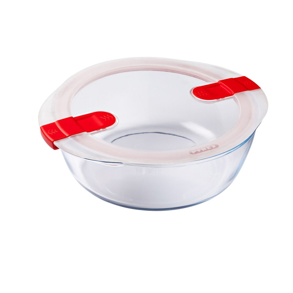 Lunchbox hermetisch Pyrex Cook&heat 26 x 23 x 8 cm 2,3 L Rot Glas (6 Stück)