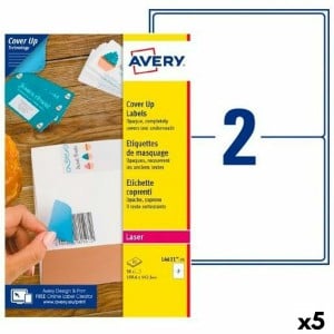 Drucker-Etiketten Avery L4611 Weiß 25 Blatt 199,6 x 143,5 mm (5 Stück)