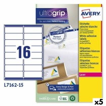 Drucker-Etiketten Avery L7162 Weiß 15 Blatt 99,1 x 33,9 mm (5 Stück)