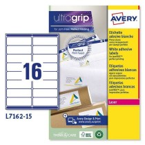 Drucker-Etiketten Avery L7162 Weiß 15 Blatt 99,1 x 33,9 mm (5 Stück)