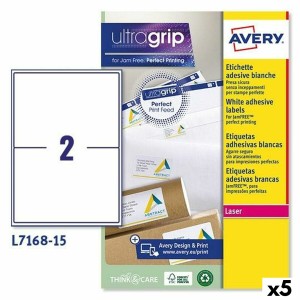 Drucker-Etiketten Avery L7168 Weiß 15 Blatt 199,6 x 143,5 mm (5 Stück)