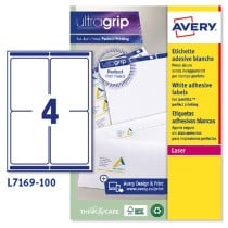 Etiquettes pour Imprimante Avery L7169 Blanc 100 Volets 99,1 x 139 mm (5 Unités)