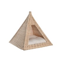 Haustierbettchen DKD Home Decor natürlich Rattan 45 x 45 x 45 cm