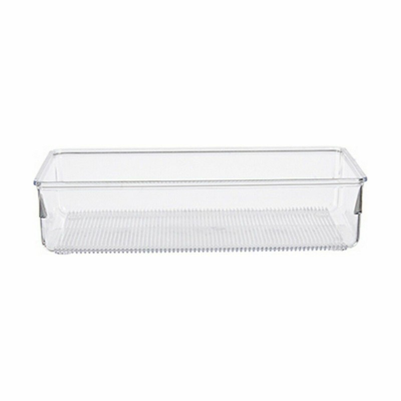 Drawer Organizer Multi-use Transparent Plastic 24 x 5,5 x 15,8 cm (36 Units)