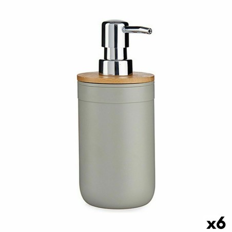 Soap Dispenser Berilo BP16-101G Grey Bamboo polypropylene 350 ml 8 x 17 x 9 cm (6 Units)