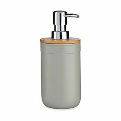 Soap Dispenser Grey Bamboo polypropylene 350 ml (6 Units)