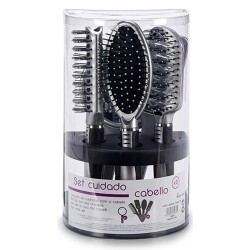 Set of combs/brushes Purple Plastic (8 Units)