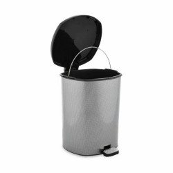 Poubelle à pédale Berilo D-003-2 Gris foncé Plastique 11 L (6 Unités)