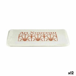 Tapis de bain Berilo Art Nouveau Blanc Bronze 40 x 1,5 x 60 cm (12 Unités)