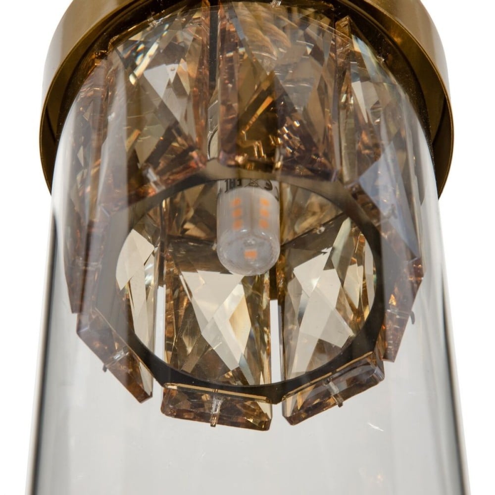 Ceiling Light Crystal Golden Metal 27 cm 31 x 31 x 45 cm