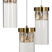 Ceiling Light Crystal Golden Metal 27 cm 31 x 31 x 45 cm