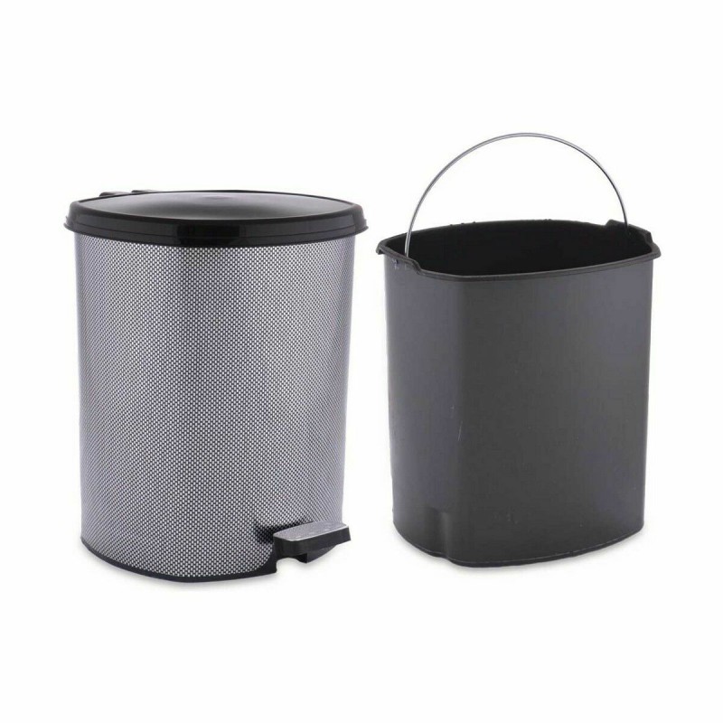 Pedal bin Berilo D004-2 Dark grey Plastic 6 L (6 Units)