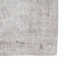 Teppich 80 x 150 cm Polyester Baumwolle Taupe