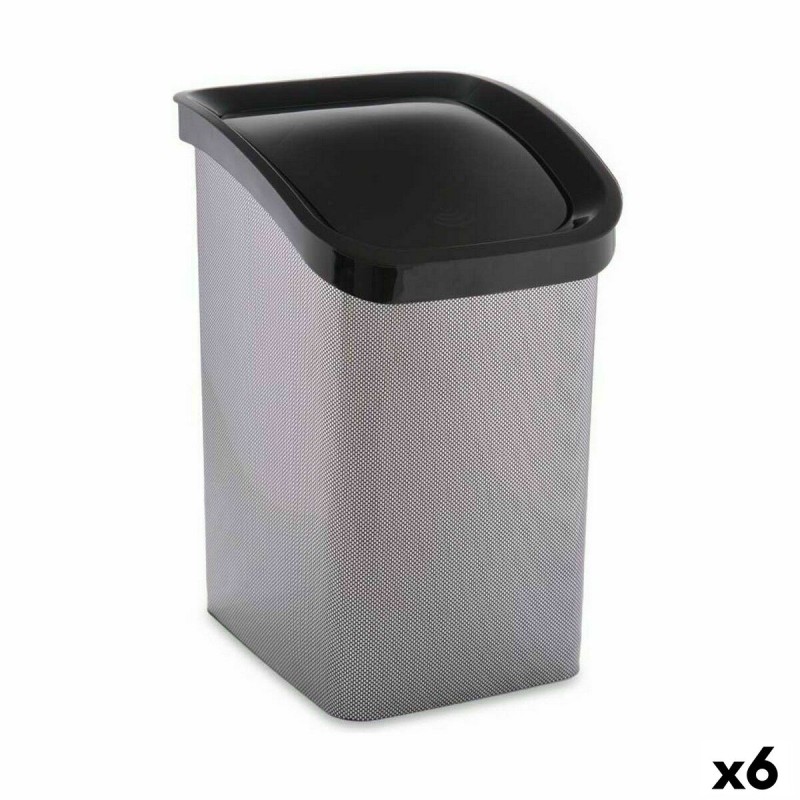 Corbeille à papier Berilo D093-2 Gris foncé Plastique 23 L Basculant (6 Unités)