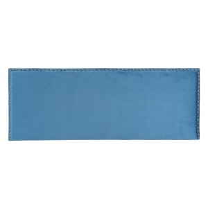 Headboard 160 x 6 x 60 cm Synthetic Fabric Blue