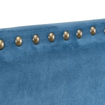 Headboard 160 x 6 x 60 cm Synthetic Fabric Blue