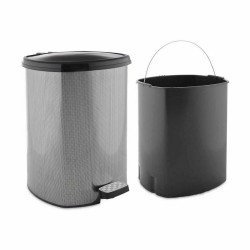 Poubelle à pédale Berilo D002-2 Gris foncé Plastique 20 L (4 Unités)